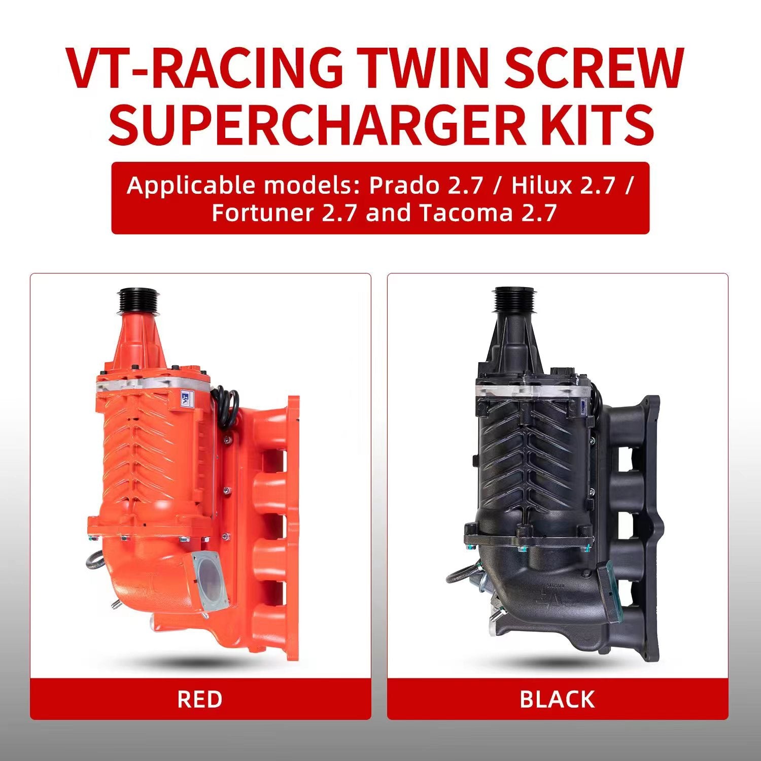 Toyota Tacoma 2.7L Supercharger Kit by VT Superchargers With PnP ECU ...